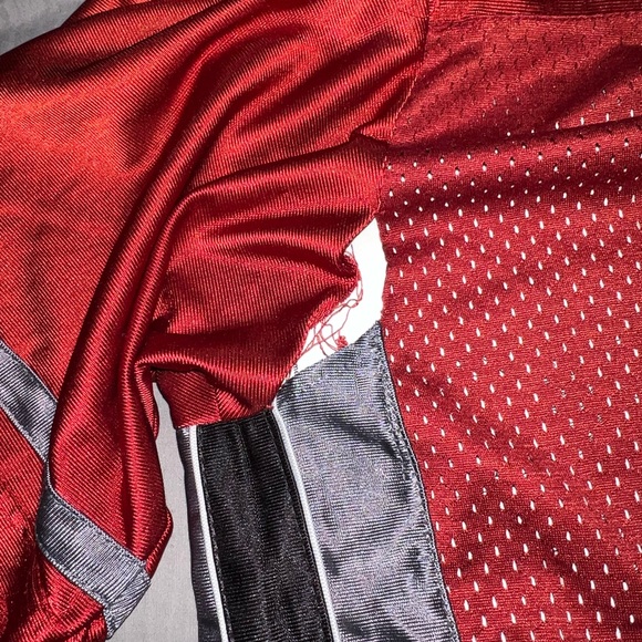 Vintage Starter Football Jersey Blank Number 33 Red & Gray Short Sleeve Size XL - Picture 5 of 7